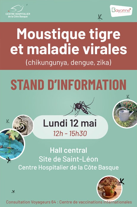 Prévention moustique tigre et maladies virales – Bayonne 12 mai