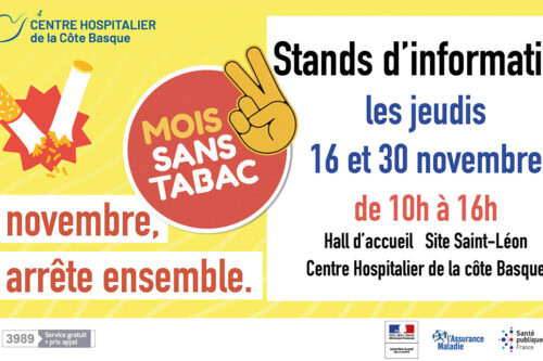 Moi(s) sans Tabac : information et aide au sevrage tabagique Bayonne 30 novembre