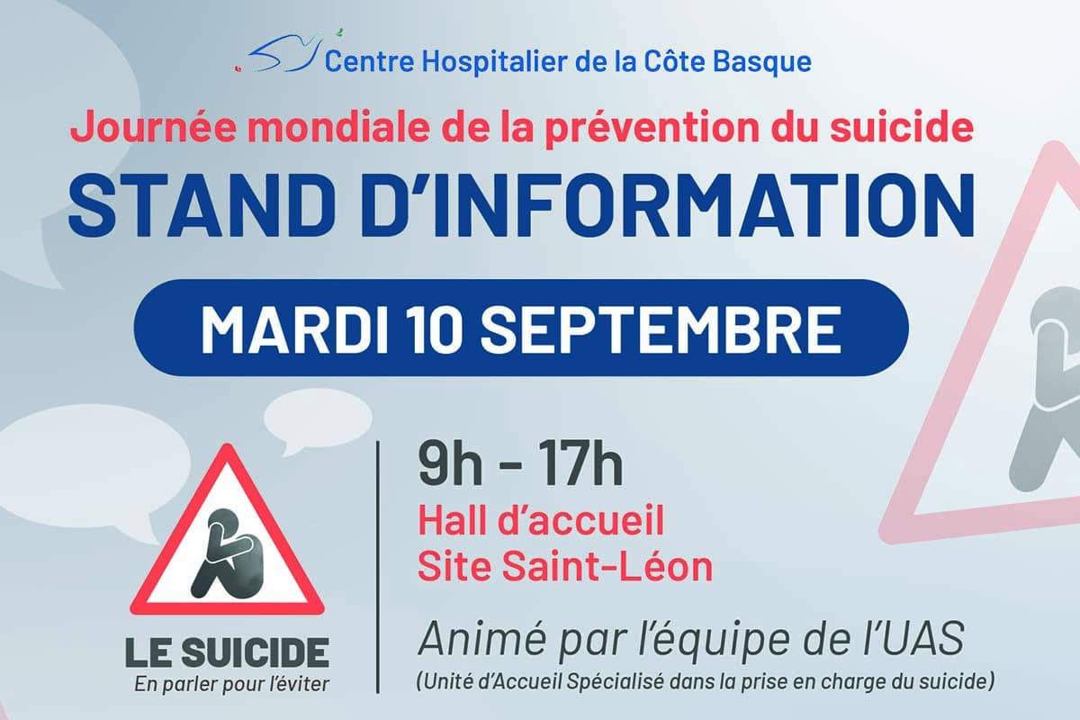 Journée Mondiale de prévention du suicide : Et si on en parlait avec l&rsquo;UAS ? Bayonne 10 septembre