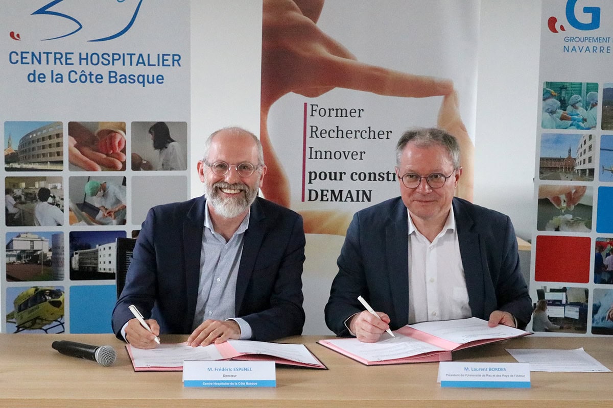 Le Centre Hospitalier de la Côte Basque et l’Université de Pau et Pays de l&rsquo;Adour renforcent leur coopération dans la formation et la recherche