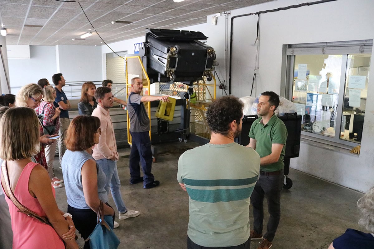 Développement Durable : L’ADI à la découverte de la filière innovante tri /transport des déchets du Centre Hospitalier de la Côte Basque