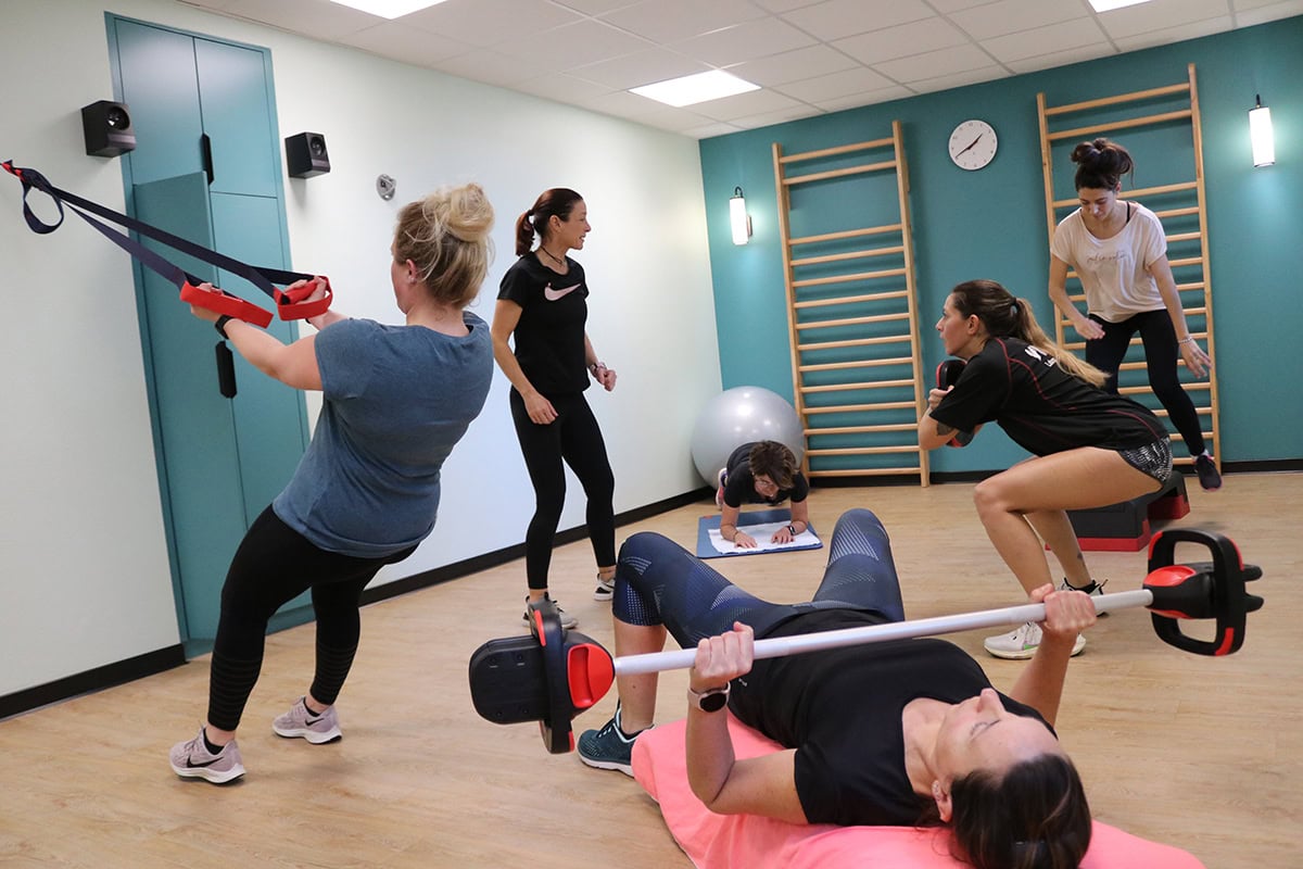 Inauguration de la salle Beti Mugi salle sport santé bien- être du personnel du Centre Hospitalier de la Côte Basque