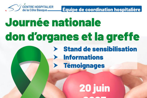 Journée nationale pour le don d&rsquo;organes et la greffe Bayonne, Urrugne 20 juin 2025