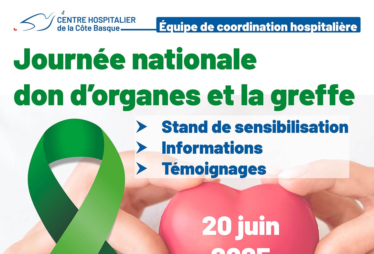 Journée nationale pour le don d&rsquo;organes et la greffe Bayonne, Urrugne 20 juin 2025