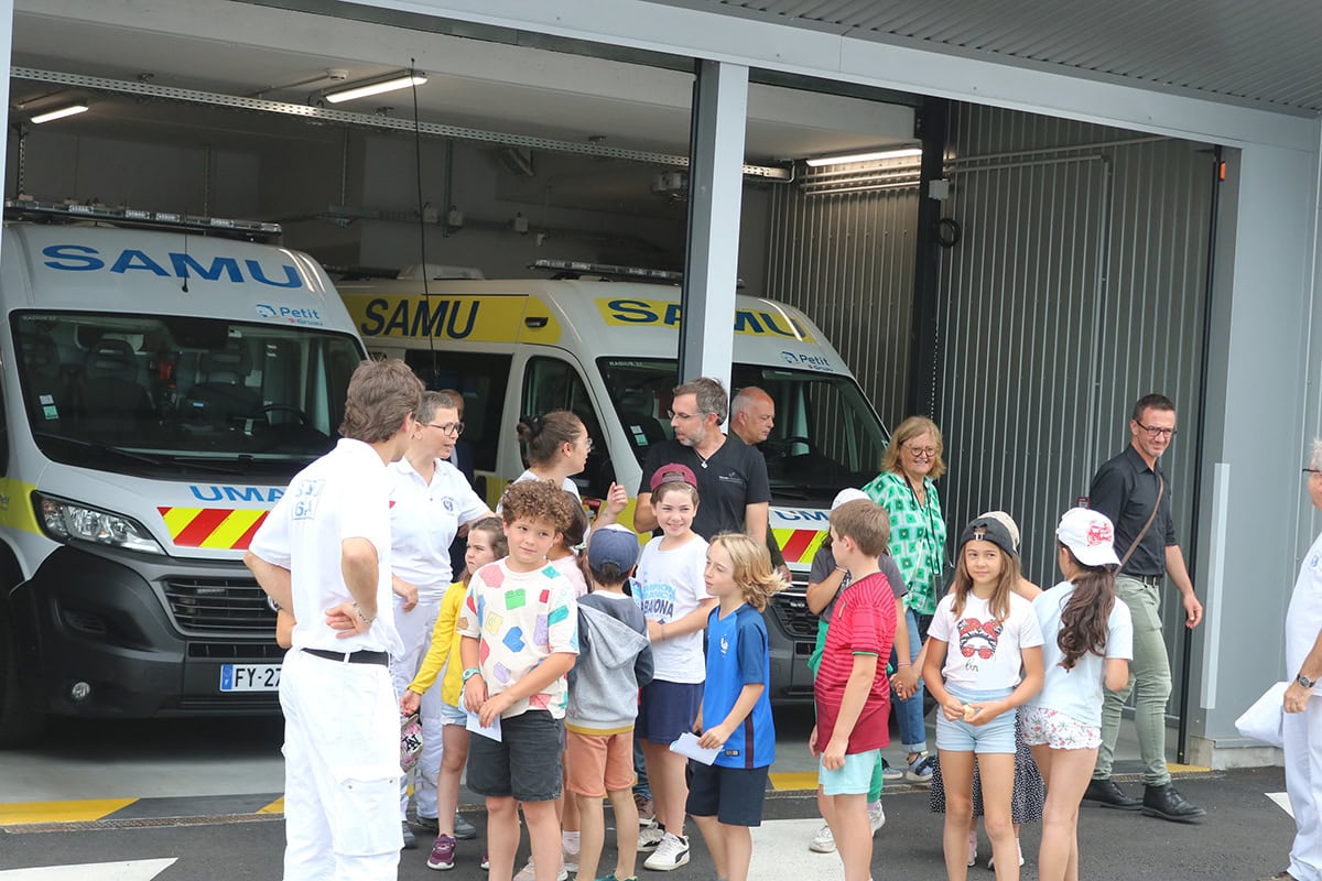 “ Portes ouvertes au SAMU de Bayonne “ pour les enfants du Centre de Loisir Baroja d’Anglet