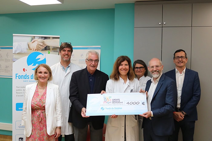 Du matériel pour la salle de sport bien-être du personnel du Centre Hospitalier Côte Basque grâce au groupe Pasteur Mutualité