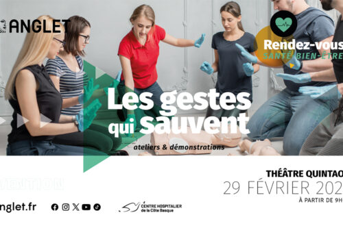 Rendez vous santé Bien être d&rsquo;Anglet : « les gestes qui sauvent » jeudi 29 février Théâtre Quintaou