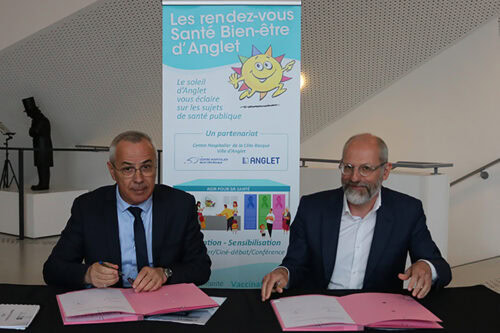 Signature de la convention et présentation du programme des Rendez-Vous Santé Bien-être d&rsquo;Anglet 2023