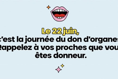 Journée nationale pour le don d’organes et de tissus et la greffe. Anglet Village Santé Bus du Secours Tour 21 juin